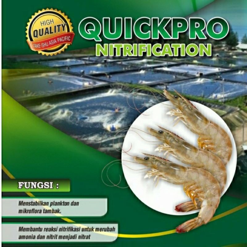 Probiotik Ikan dan Udang Quickpro Nitrification Bacillus Nitrosomonas dan Nitrosococus
