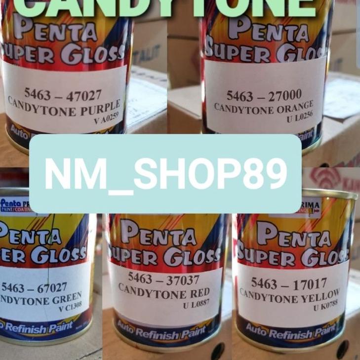 Muraaaahh.. Cat Penta Super Gloss Candytone Merah Kuning Biru Hitam Hijau Ungu Violet Pink Orange IS