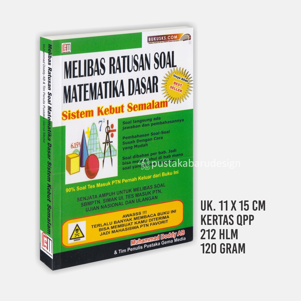 Buku Drilling UTBK : Buku SKS UTBK SBMPTN Saintek Soshum : Matematika / IPA / Bahasa Inggris / Fisika / Kimia / Biologi / Ekonomi / Bahasa Indonesia Original Best Seller-SKS MATEMATIKA DASAR