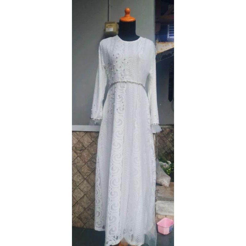 Gamis ozias putih