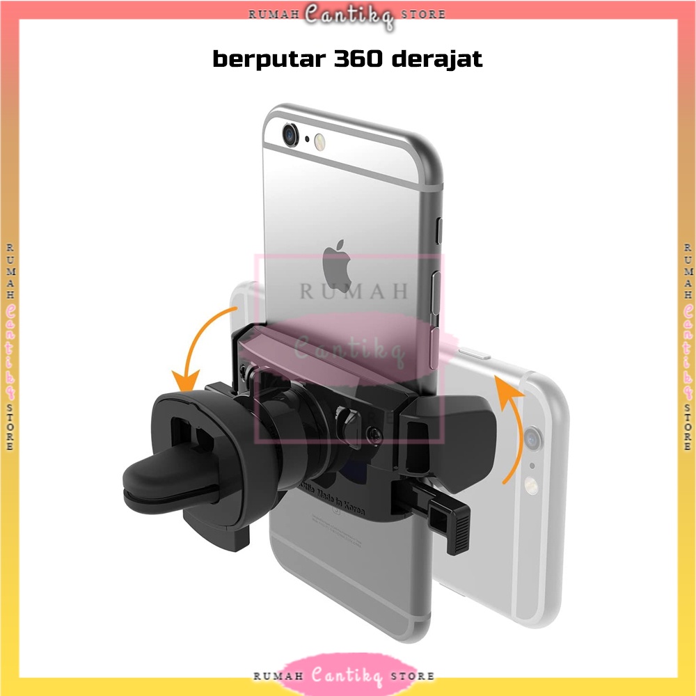 [BISA COD] Jepit Ventilasi AC Holder Handphone / Phone Holder Mobil / Holder HP di AC Mobil / Holder Universal