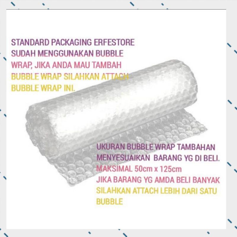 

BUBBLE WRAP TAMBAHAN PACKAGING