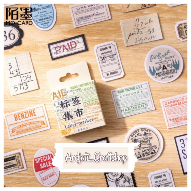 

45pcs Sticker Deco Label Market