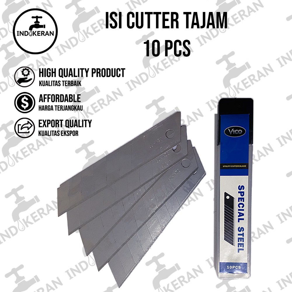 INDOKERAN - Isi Cutter 18 MM - 10 Pcs - High Quality