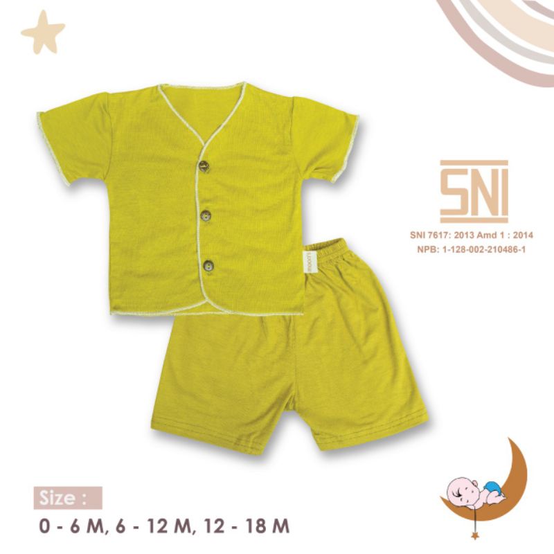 SNI MOONS  STELAN PENDEK POLOS PREMIUM  NEWBORN MOONS STELAN