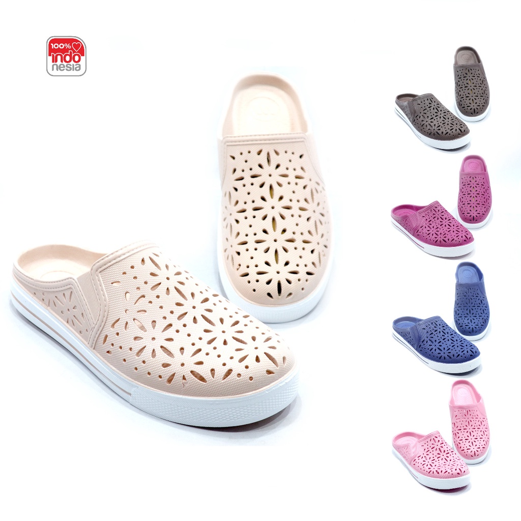 SANDAL SLOP BUNGA WANITA 37-41 RANDOM - SANDAL WANITA