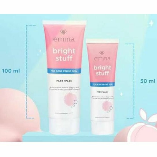 Jual Emina Bright Stuff For Acne Prone Skin Facial Wash 100/50ml Shopee Indonesia