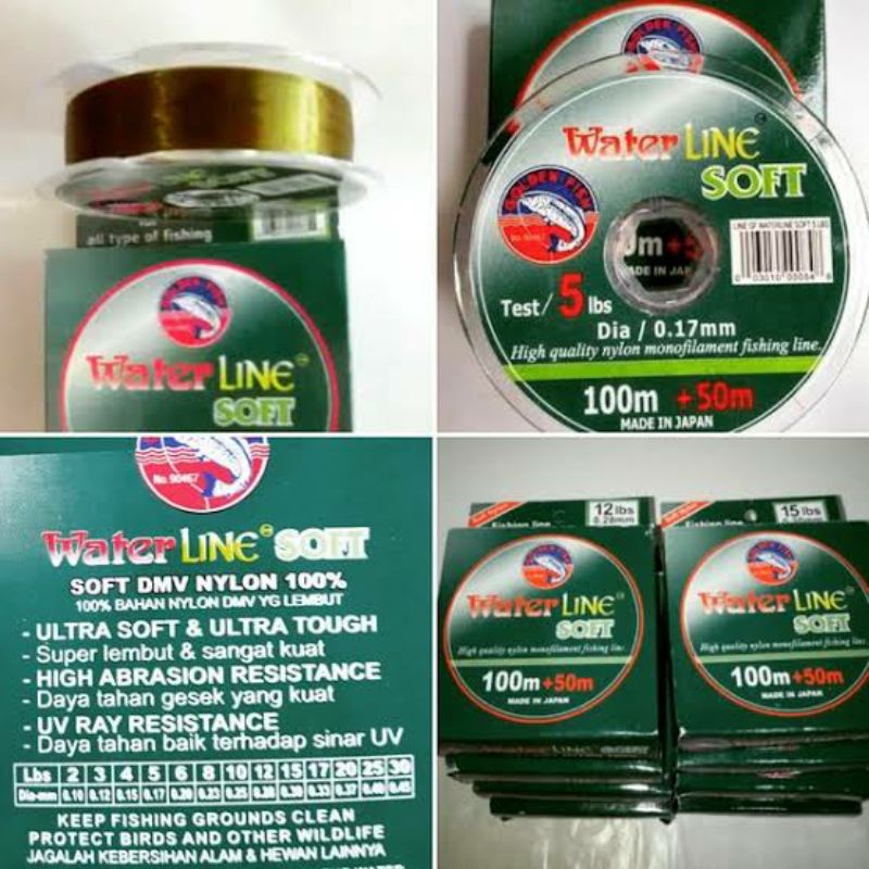 Senar Pancing Golden Fish WATER LINE SOFT