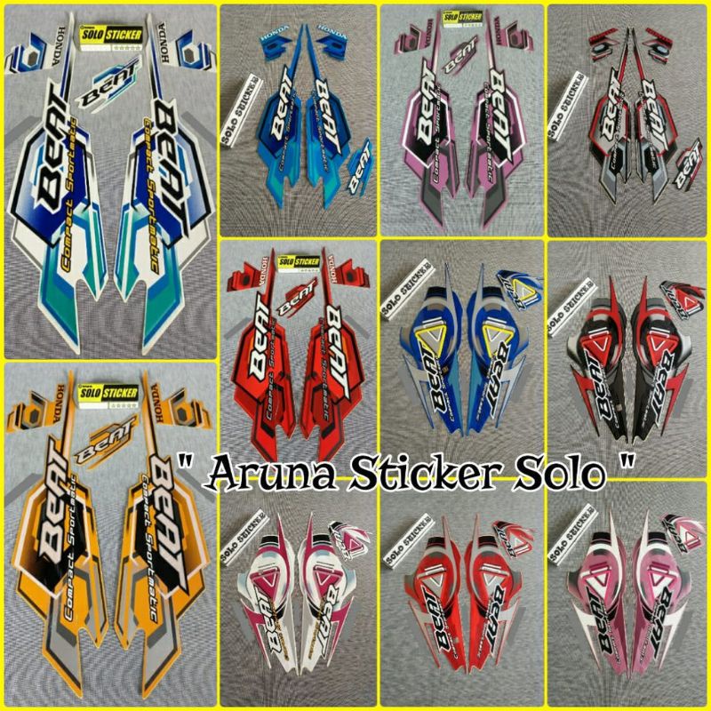 striping beat karbu 2008 warna biru putih