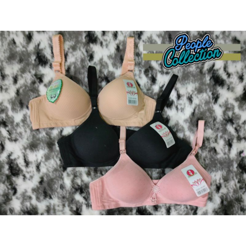 Bra/BH Murah Tanpa Kawat Cup Jumbo/Besar TOYAZI | BH busa | BH Kait 3 | Cup B | BH Motif | Full Cup