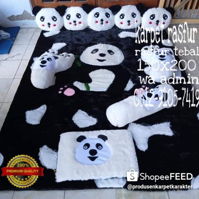KARPET RASFUR KARAKTER PANDA