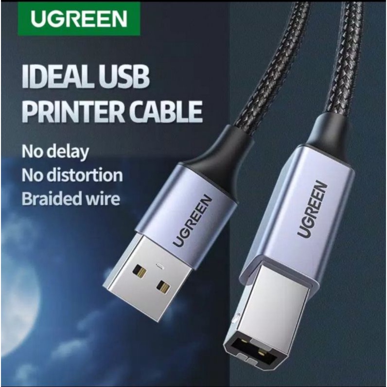 Ugreen Kabel Printer Scanner Usb 2.0 Male to Usb Type B Male - Kabel Scanner / Printer Usb 2.0