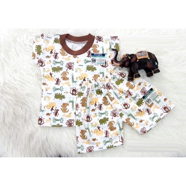 1PC Ridges Premium Kaos Atasan Pendek Anak Bayi 3bln - 4th