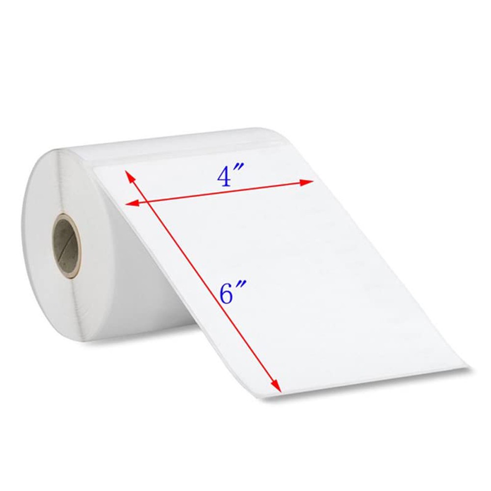 (FO) KERTAS PRINT THERMAL LABEL BARCODE 100 X 150 MM UKURAN A6//ISI 500 PCS