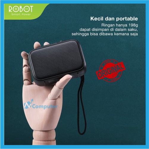 ROBOT Speaker Bluetooth 5.0 Mini Portable Support Micro SD &amp; USB RB100