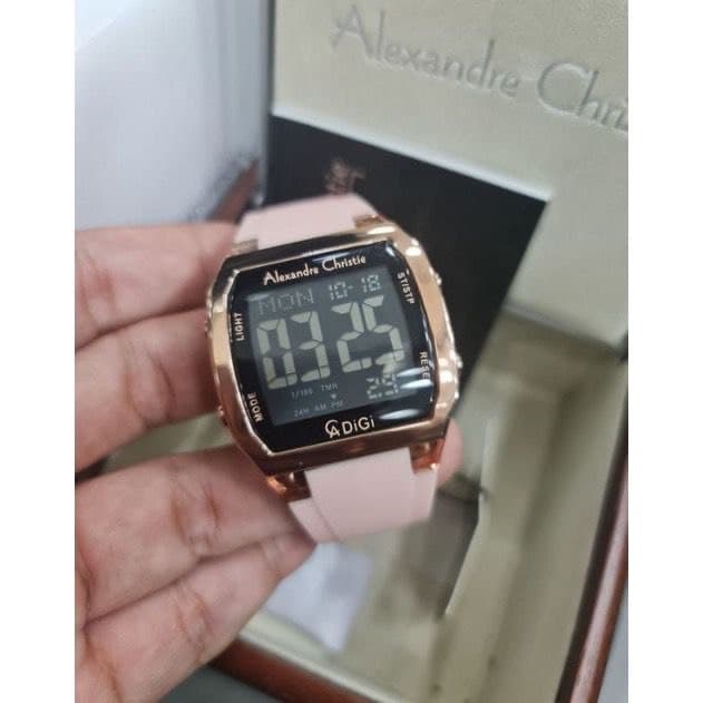 Alexandre Christie AC 9348 MH RRGBALK Digital Men Rubber