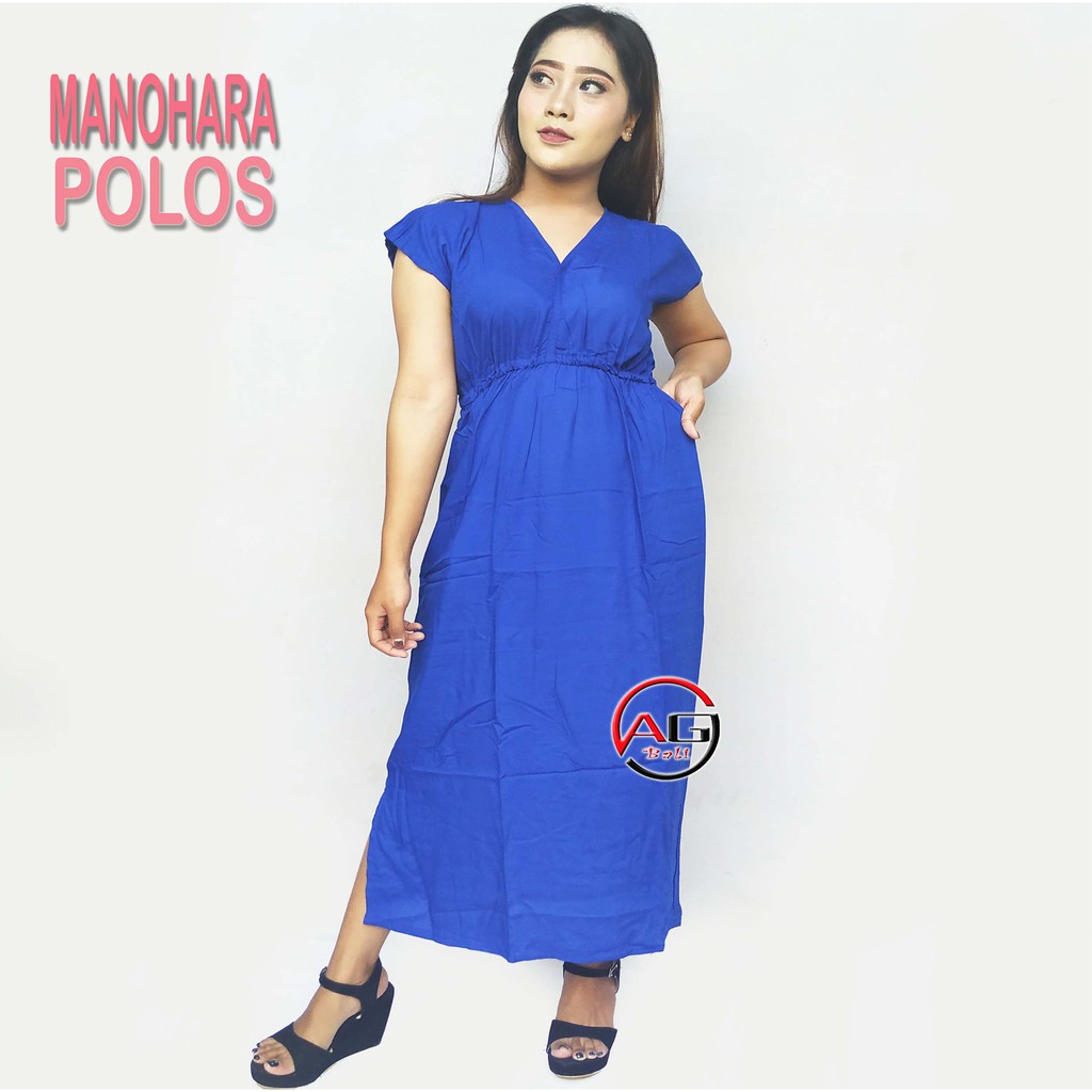 DRES MANOHARA PANJANG POLOS (pilih warna)