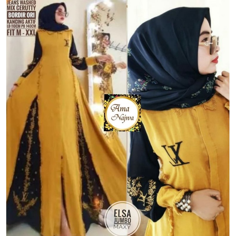 GAMIS JEANS TERBARU 2022 UNTUK WANITA MUSLIMAH DEWASA  BAJU MAXY  KEKINIAN  MODIS DAN TERPOPULER DEN