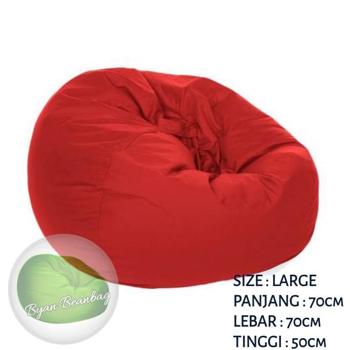 

BEAN BAG SOFA + ISI STYROFOAM SIZE L - SUEDE MERAH SX512Z32X