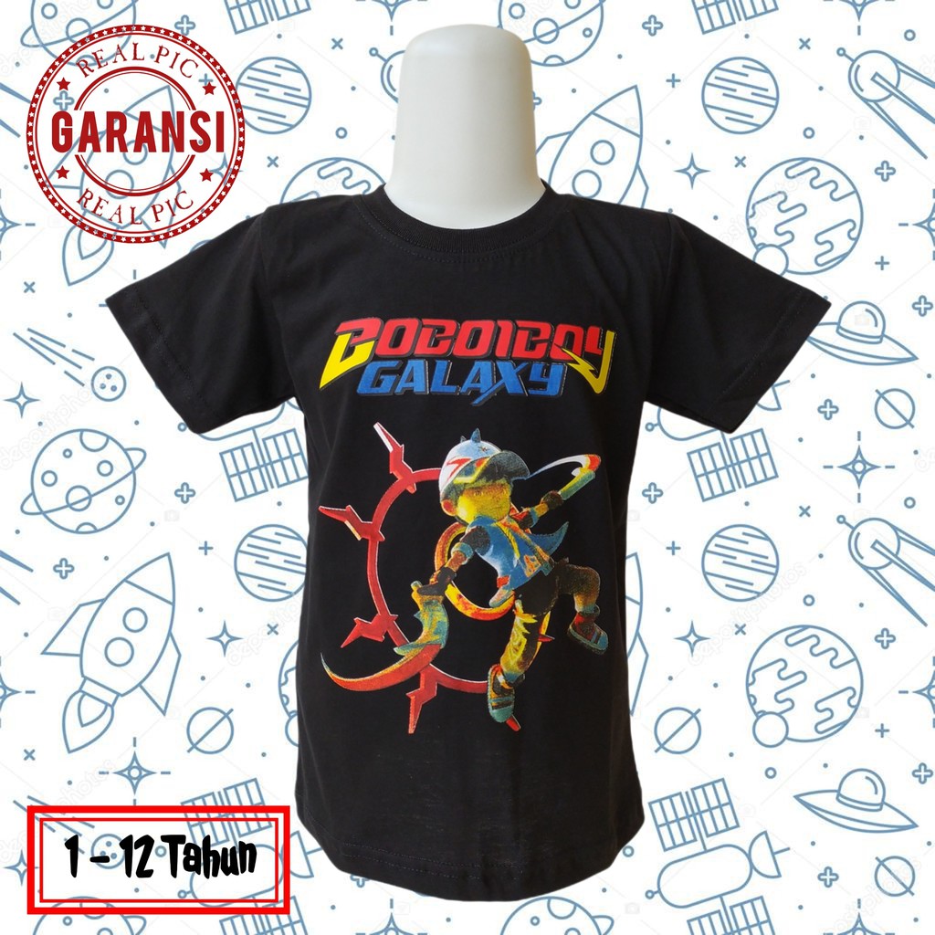 Kaos Anak Laki Laki Kaos Boboiboy Api Baju Anak Laki Laki 1 - 12 tahun