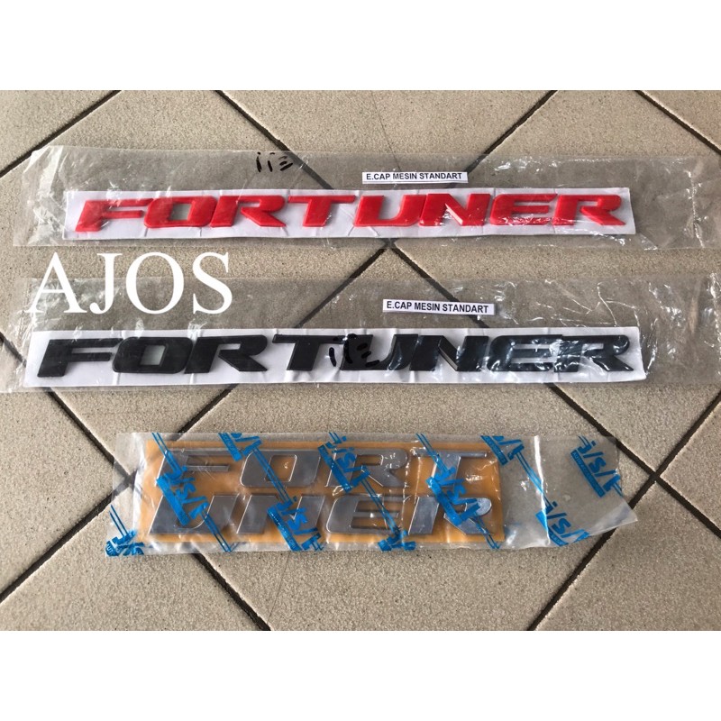 Emblem Fortuner All New Fortuner Kap mesin AJOS