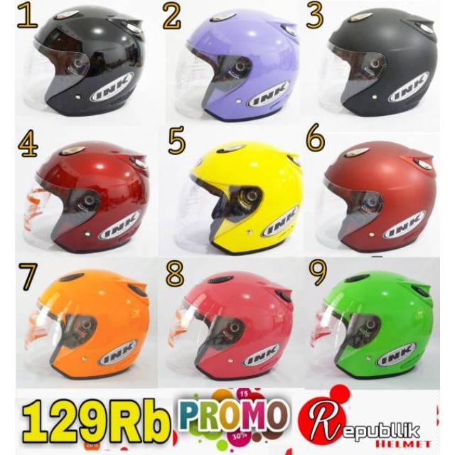 

Helm INK Centro New Produk Free (Packing Kardus & Bubble Wrep)