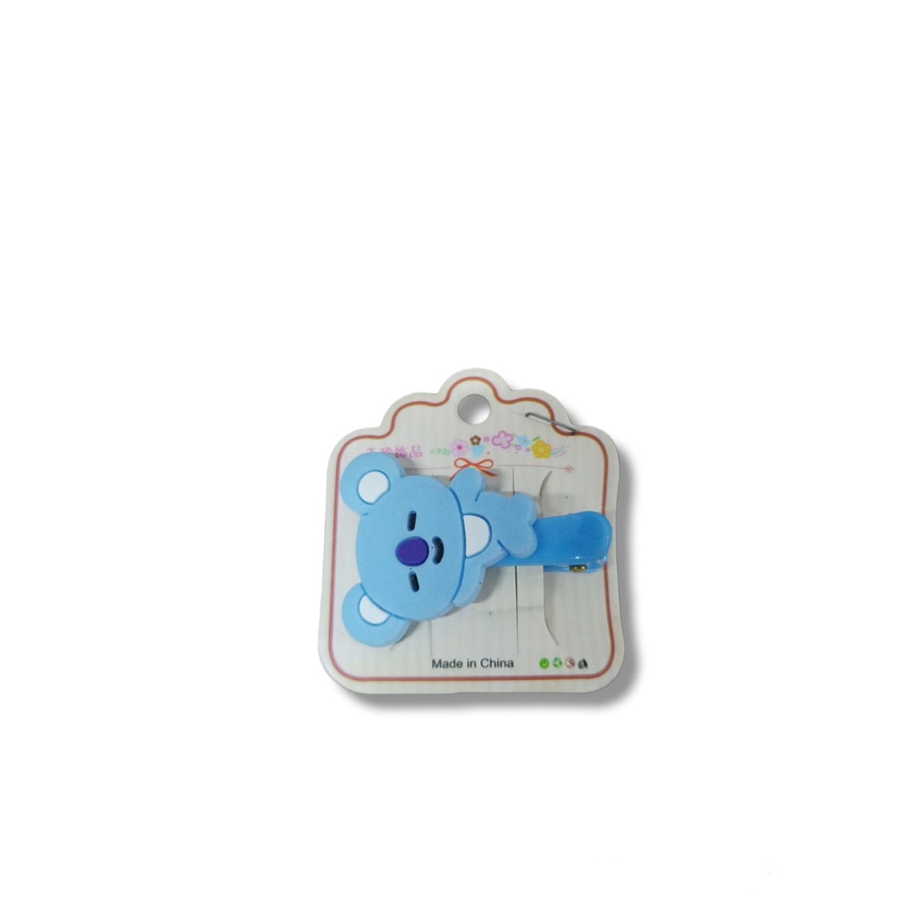 1PCS JEPIT RAMBUT ANAK SILICON KARAKTER LUCU BTS BT21-KOYA