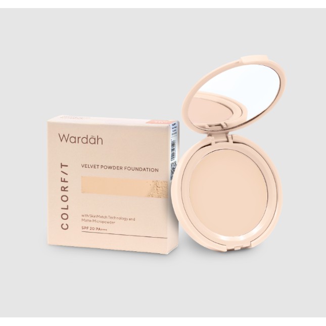 Wardah Colorfit Velvet Powder Foundation