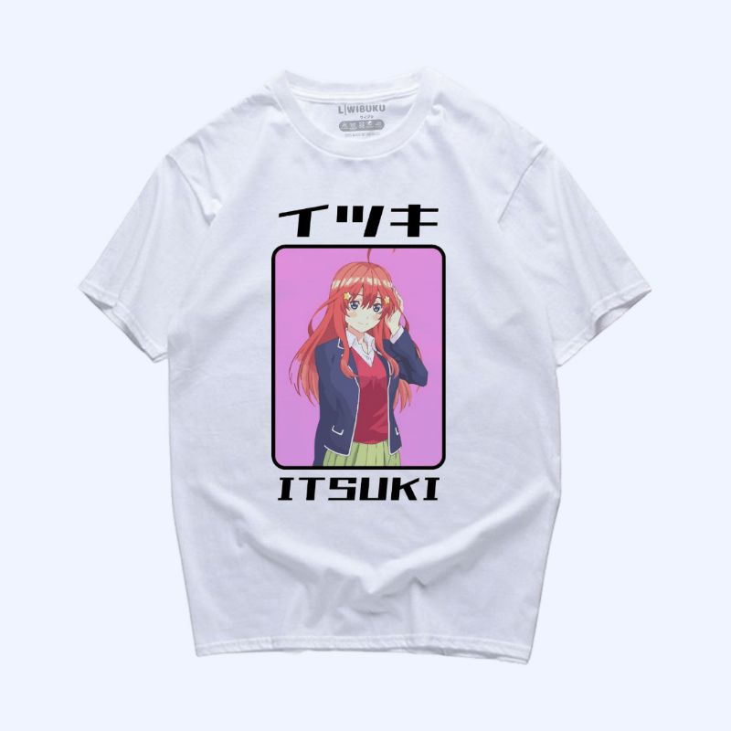 WIBUKU Kaos Anime Gotoubun no Hanayome Nakano Itsuki Pose