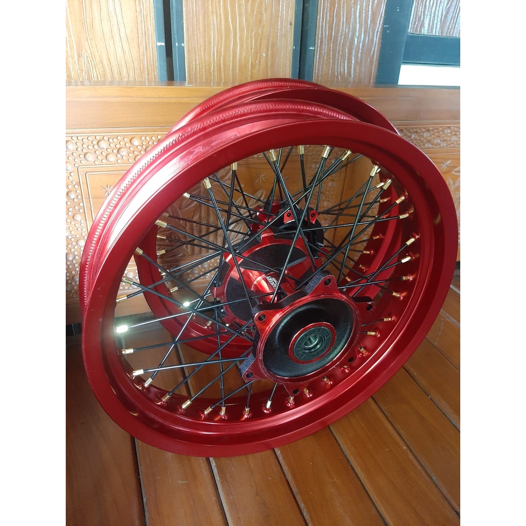 VELG SET SUPERMOTO CRF150L FULL SCARLET