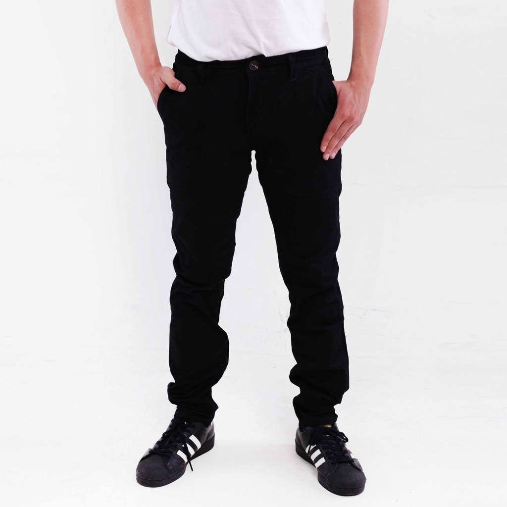 DEVAGO Celana Panjang Pria Katun Chino Stretch Rakha  Casual Nyaman Keren 27 - 40