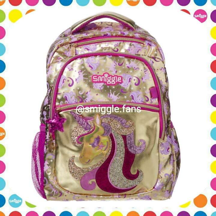 Smiggle Unicorn Gold Backpack