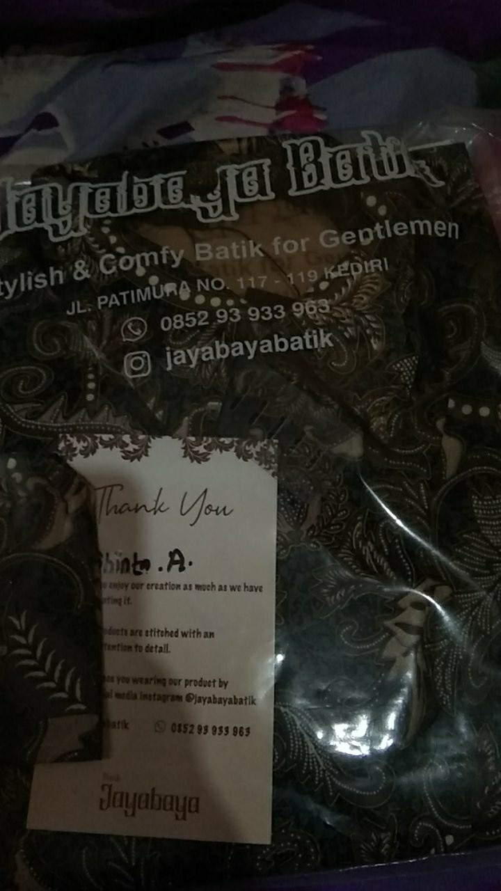 Kemeja Batik Pria Slimfit Jayabayabatik Zamrud Series