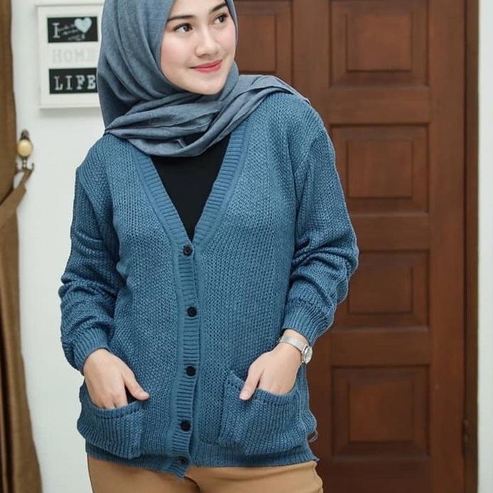 ← Merissa Outer Cardigan Rajut \ Cardigan Rajut Kancing Saku Outer Merisa Knit ❄