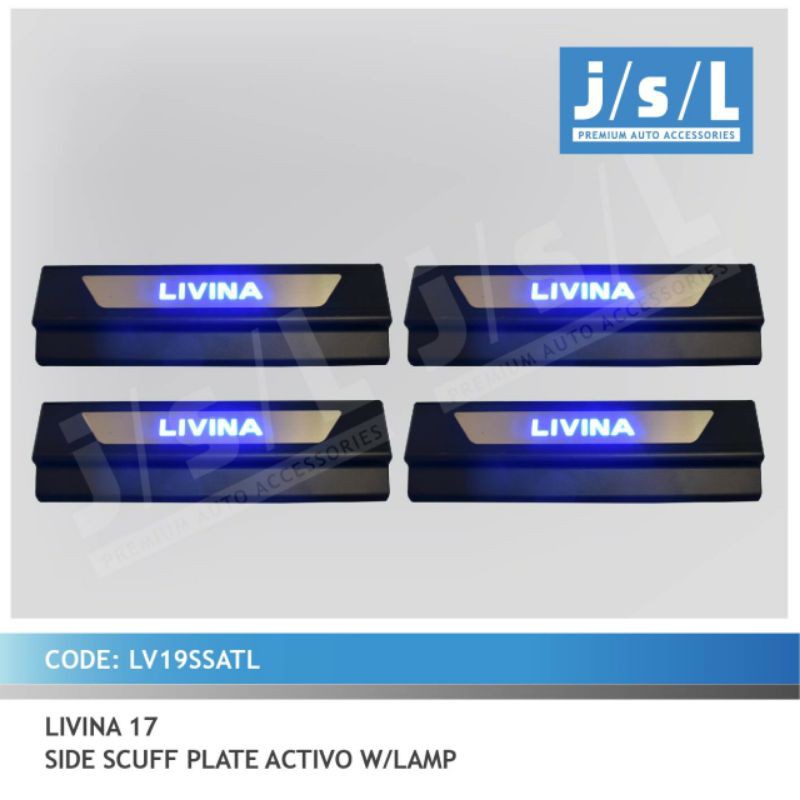 sillplate pintu samping all new livina 2019 LED model platinum jsl