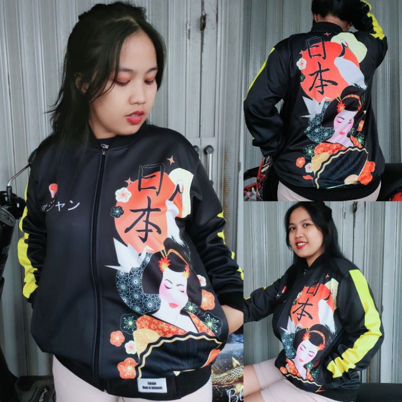 Sukajan geisha Printing/Jaket Sukajan Printing