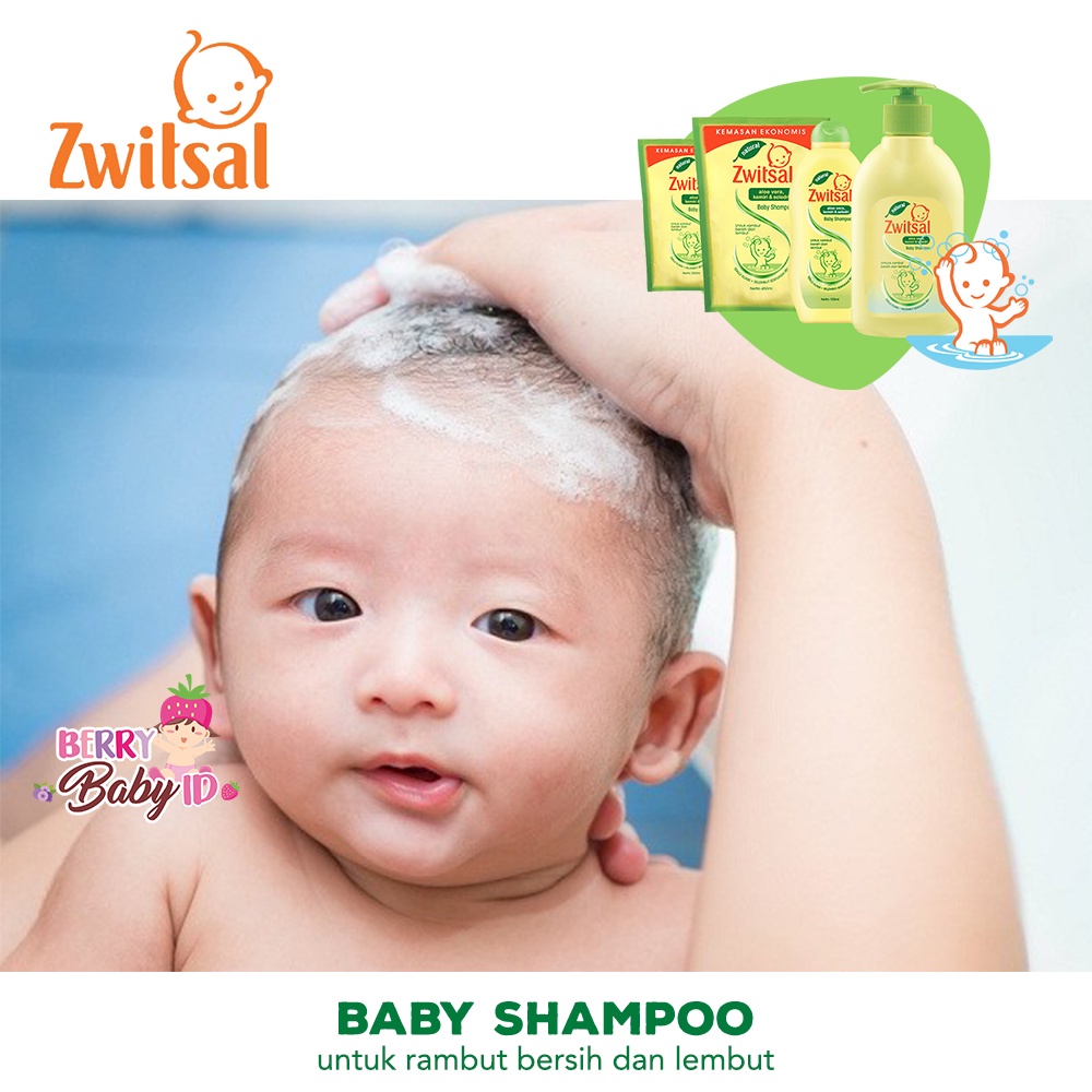 Zwitsal Natural Baby Shampoo Bayi Anak Hypoallergenic Refill 250ml Berry Mart