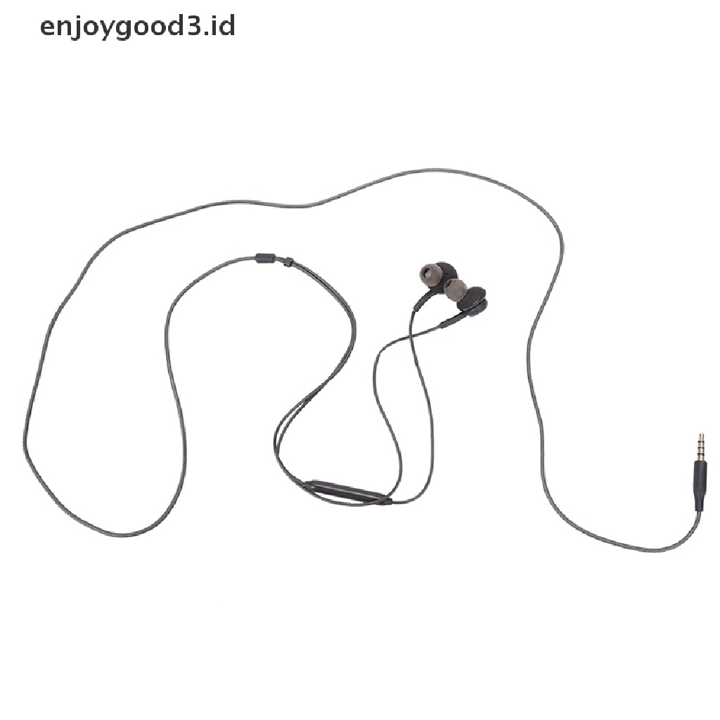 (Id) Earphone In Ear Stereo Super Bass Dengan Kabel Jack 3.5mm + Mic Untuk Handphone