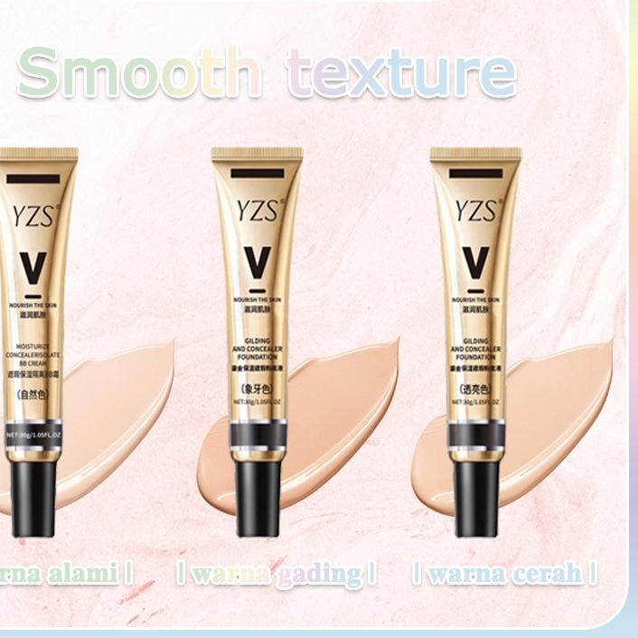 YZS Alas Bedak Cair Pelembab Gilt Light Concealer Foundation Cair Tahan Air Untuk Makeup Wanita .,