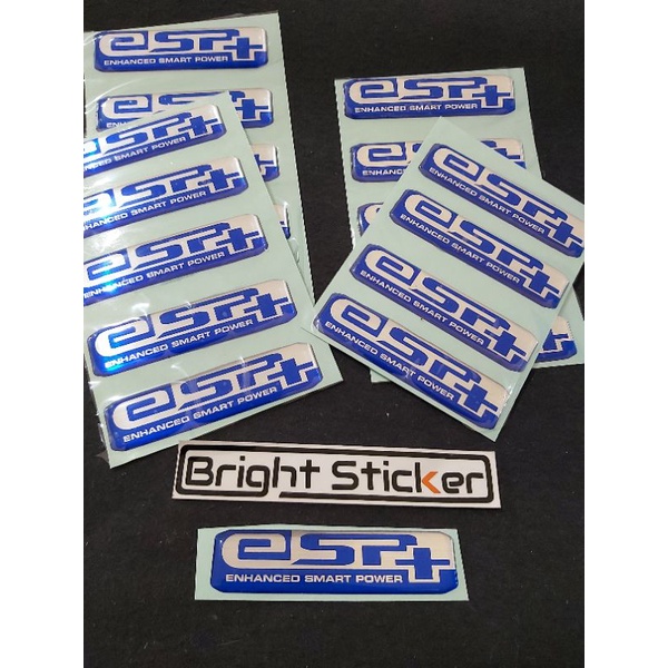 STICKER EMBLEM ESP+ TIMBUL 3D