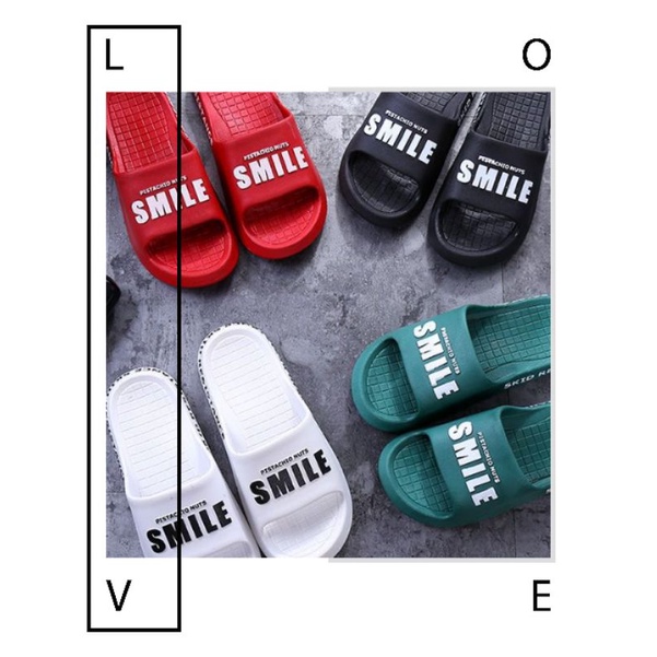 Sandal slop pria import/sandal pria slip on dewasa smile RF