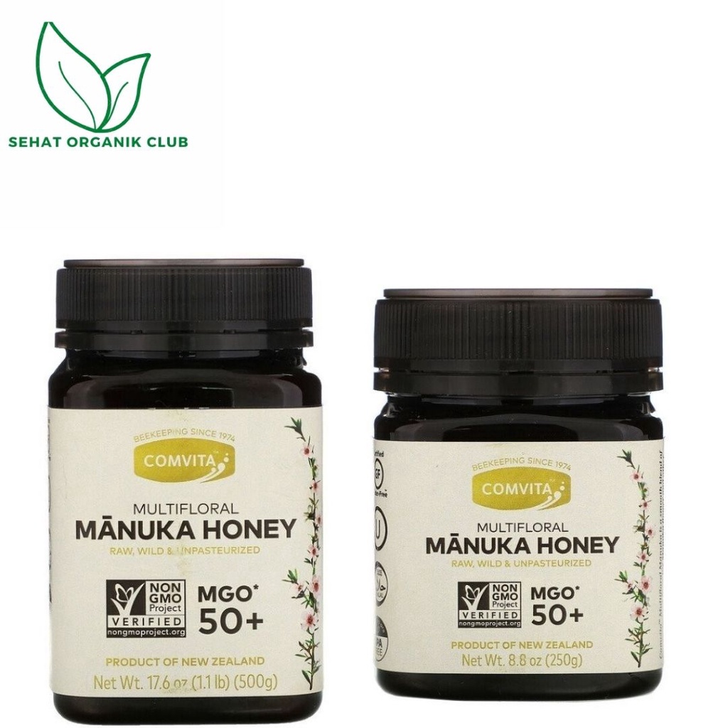 

Comvita Raw Multifloral Manuka Honey MGO 50+ 500 g ; Comvita Raw Multifloral Manuka Honey MGO 50+ 250 g
