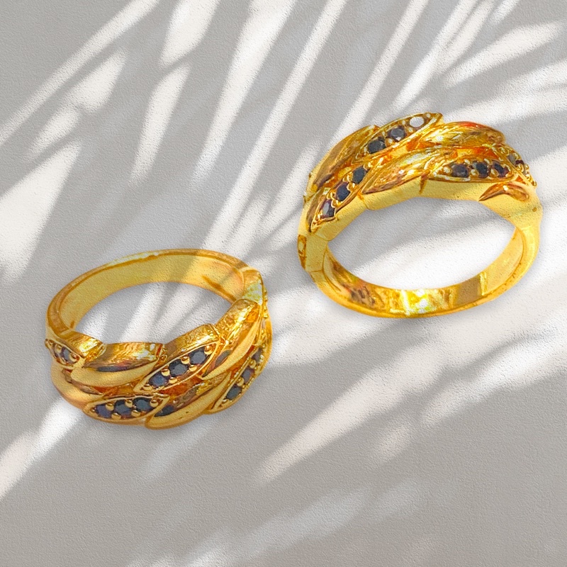 Cincin wanita // cincin lapis emas // cincin replika berlian // cincin permata // cincin ring