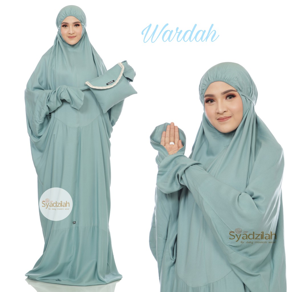 SYADZILAH - Mukena Terusan Polos Katun Rayon Travelling