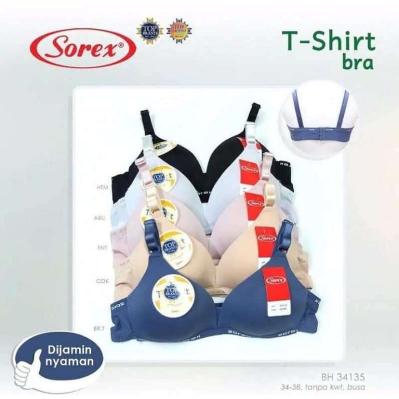 Bra Sorex 34135 /Bh wanitaTanpa kawat busa tipis