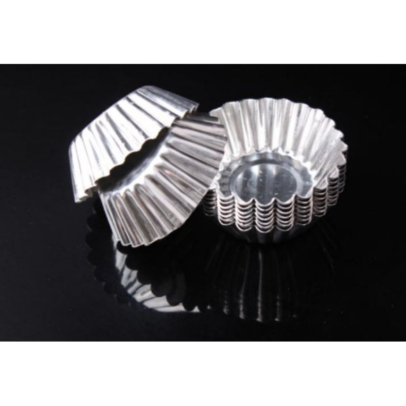 Loyang pie egg tart aluminium cetakan kue pai susu cup cake mold