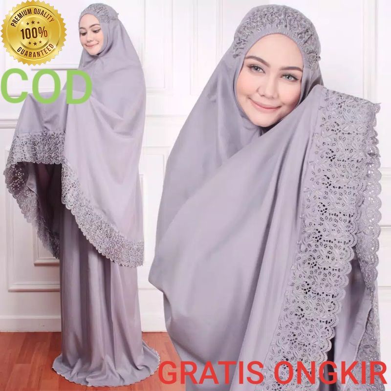 MUKENA KHADIJAH DEWASA KATUN MIKRO  PASTELENA BORDIR MURAH TERBARU medan