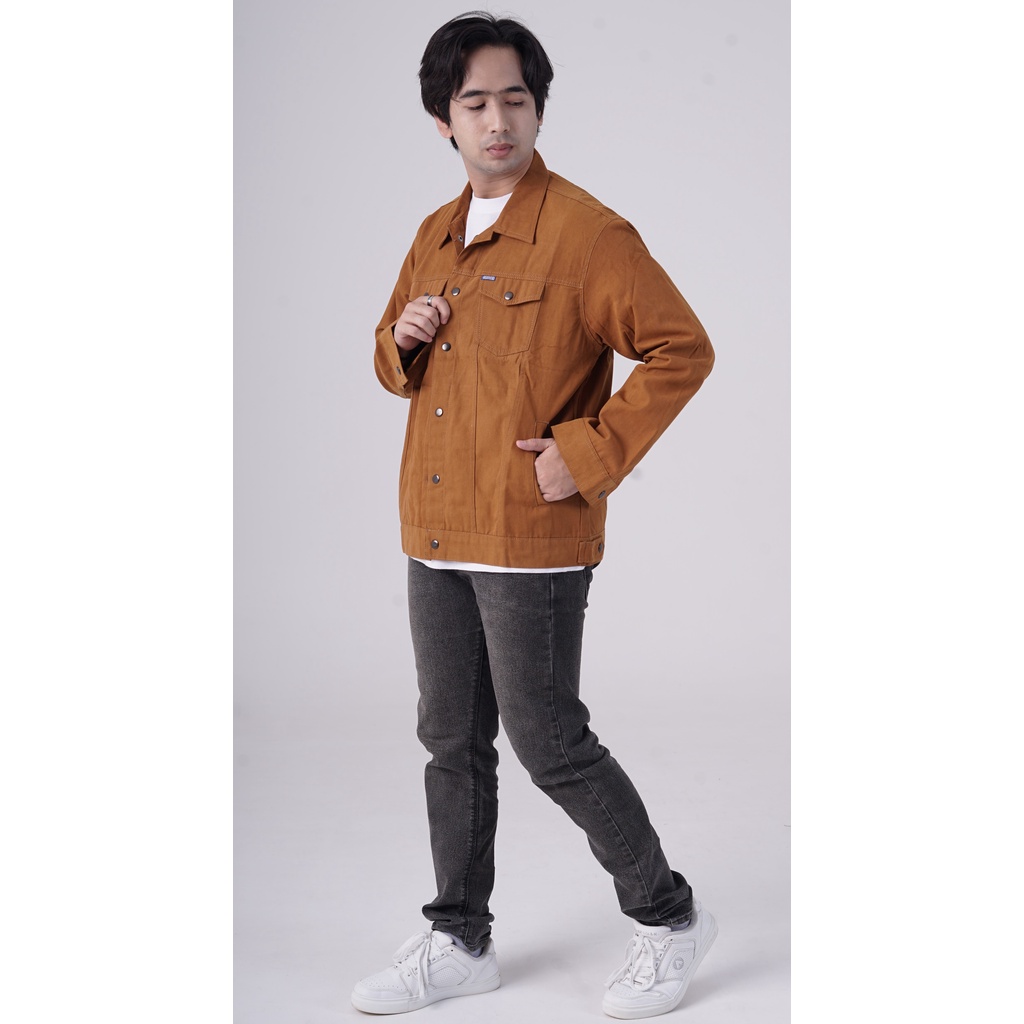 VOLKER KANVAS JAKET || SIZE M || TRUCKER JACKET  || JAKET TRUCKER CANVAS