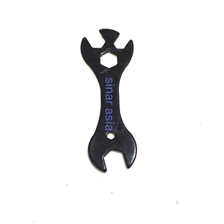 Kunci kones sepeda / toolkit 5 in 1 ( panj 13cm )- plat steel