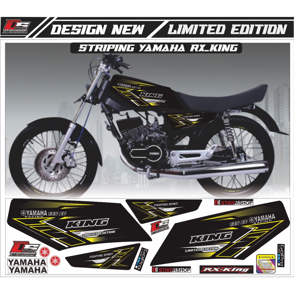 STRIPING RX KING VARIASI/STRIPING RX KING VARIASI SIMPLE/MODIFIKASI RX KING WARNA KUNING